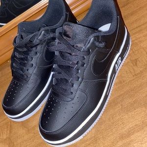 Black and White Nike Air Force 1s